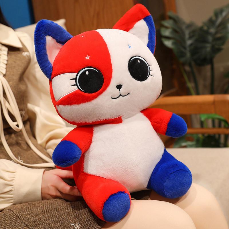 Плюшевая игрушка Кот с флагом США, мягкая игрушка для детей и коллекционеров