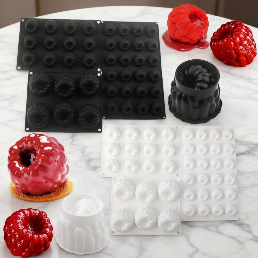 1/6/12/24-Cell Mousse Cake Mold Heat-Resistant French Pastry Baking Mold  Kitchen Use