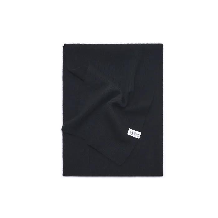 Cashmere Blended Lip Scarf Black