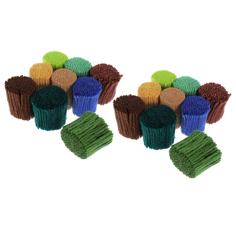Craft Yarn Latch Hook Yarn Precut Colorful Yarn Bundles Child Development Activities 5.8X3.5X3.5CM 18Pcs
