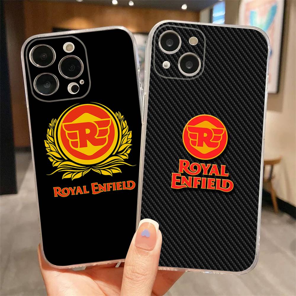 R-ROYALS E-ENFIELDS Чехол с логотипом для iphone 17 16 15 pro max 11 12 13 14 Pro Plus Чехол для телефона
