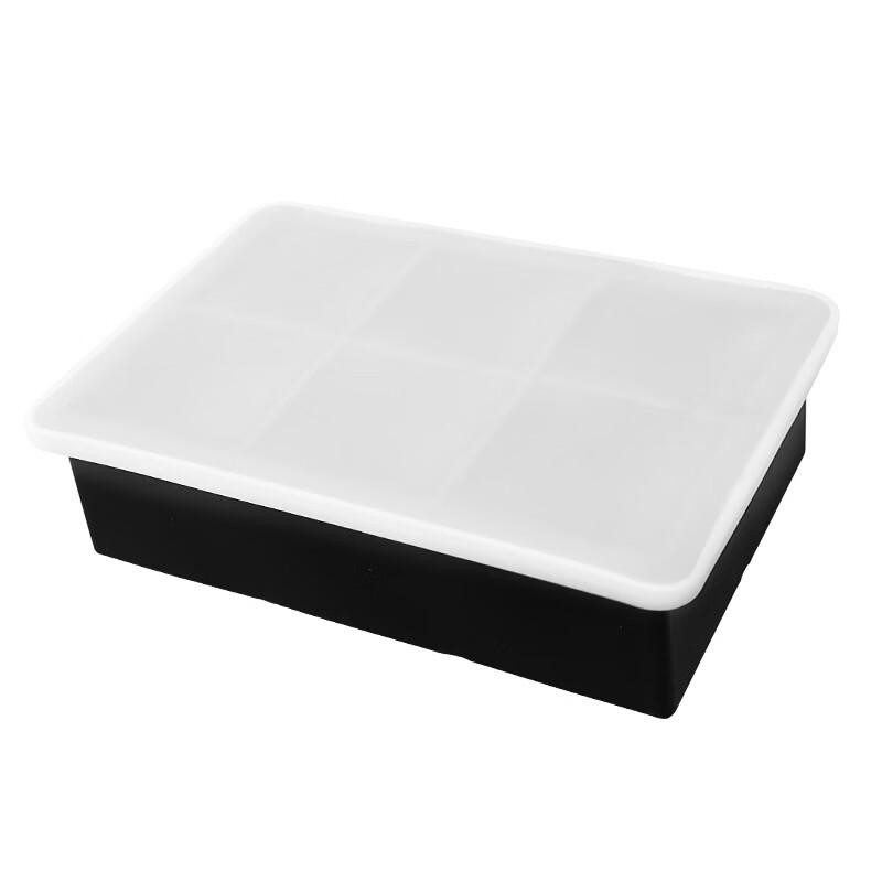 Силиконовая форма для больших кубиков льда Direen на 6 ячеек (2-Pack)