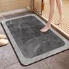 Bathroom Floor Mat, Soft Diatomaceous Earth, Strong Water-Absorbing Mat, Non-Slip Entrance Door Mat, Doorway Carpet, Toilet Foot Mat