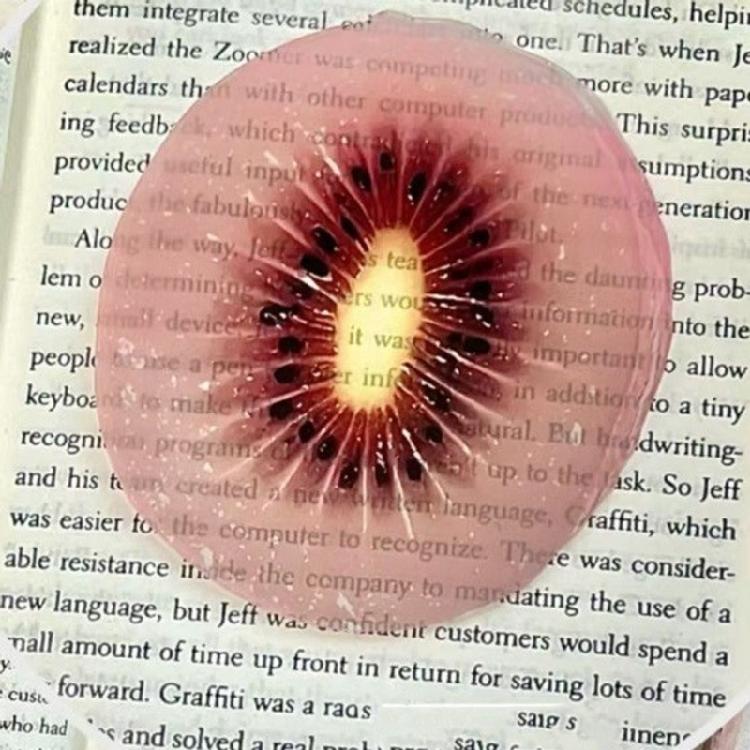 10 шт. Мультяшные закладки-фрукты Реалистичные акриловые закладки-фрукты Помощь для чтения Для любителей книг Библиотека Путешествия Ежедневное использование