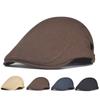 Хлопок Винтаж Берет Кепка Регулируемый Плоский Кепка Повседневная Ретро Кепки Газетчика Мужчины Женщины