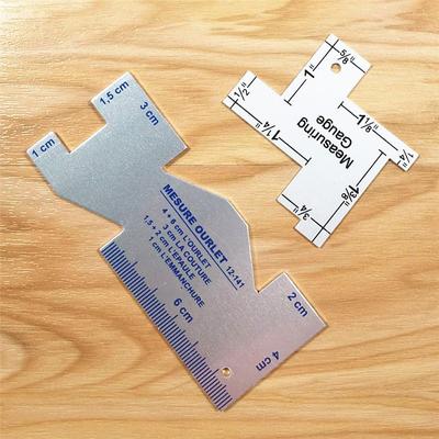Прецизионный измерительный калибр для швов, металлическая линейка для квилтинга, шаблон, швейная линейка для DIY, лоскутное шитье, аксессуары для рукоделия