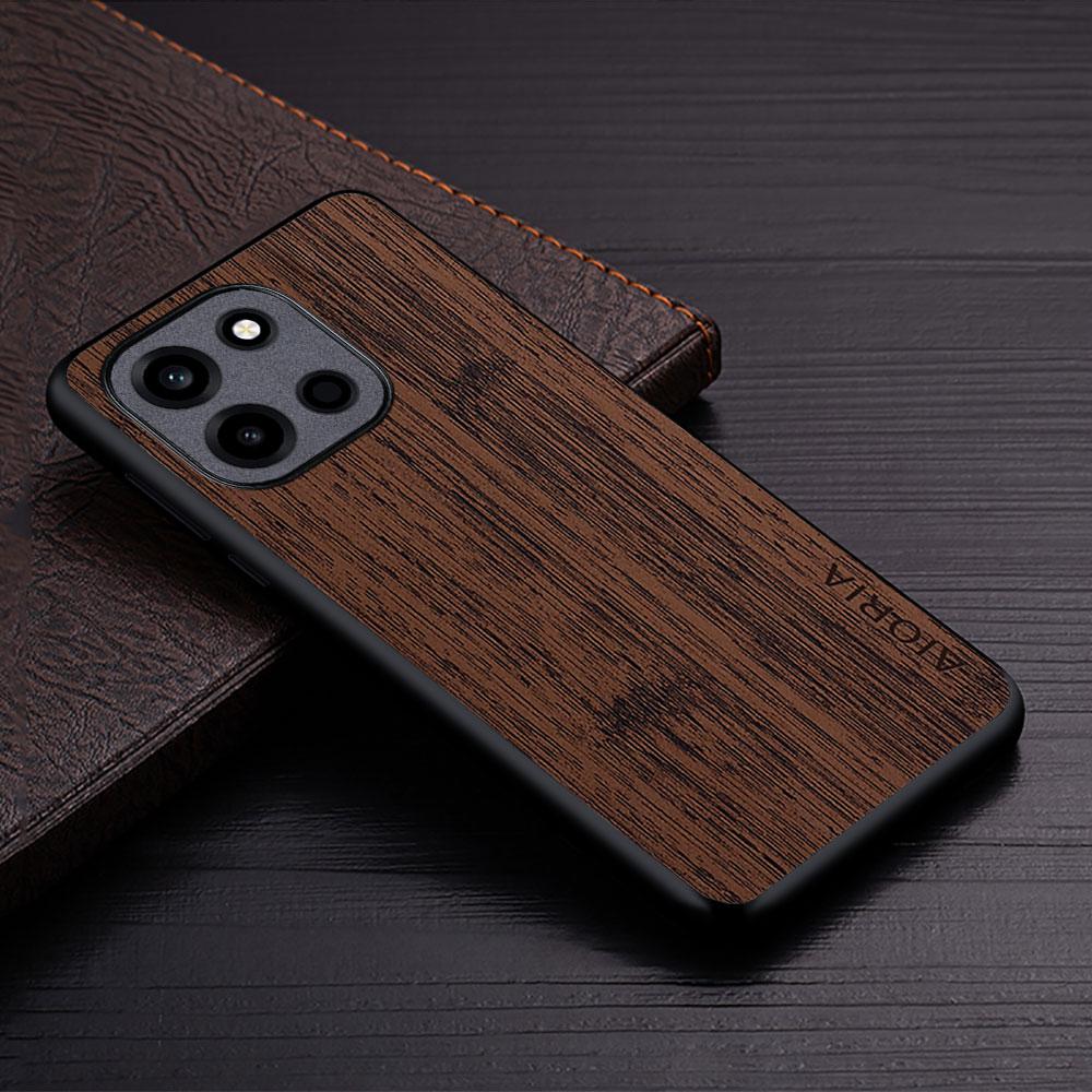 Case for OnePlus Nord 6 5 4 3 2 Funda Bamboo Wood Pattern Leather New Phone Cover Luxury Coque for OnePlus Nord 6 Case Capa