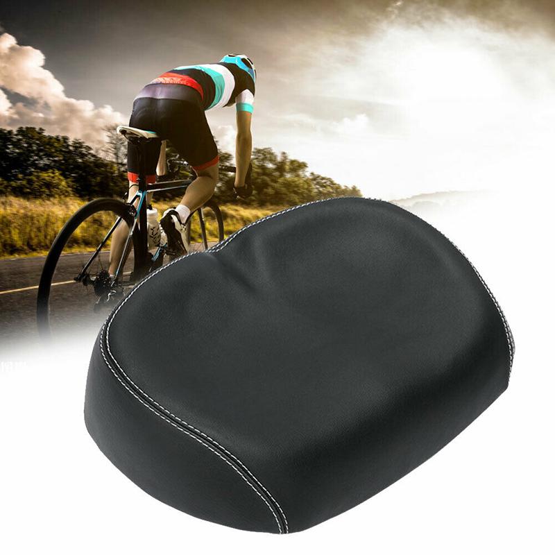 Big Ass Bike Saddle Wide Large Bike Cycling Noseless Soft Pvc Pu Seat