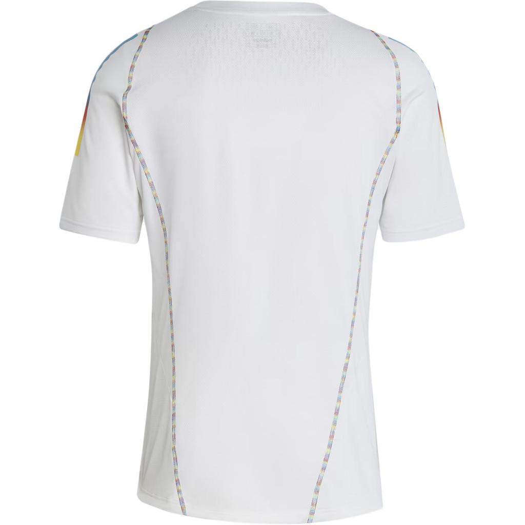 adidas Футболка с круглым вырезом и коротким рукавом, мужские топы, белые IC4375