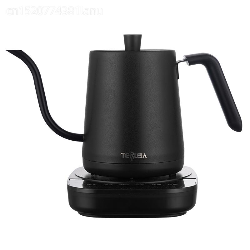 1200w Electric Kettle Gooseneck Jug Hand Brew Coffee Pot Thermo Pot Temperature-control Heating Water Bottle Smart Teapot 800ml