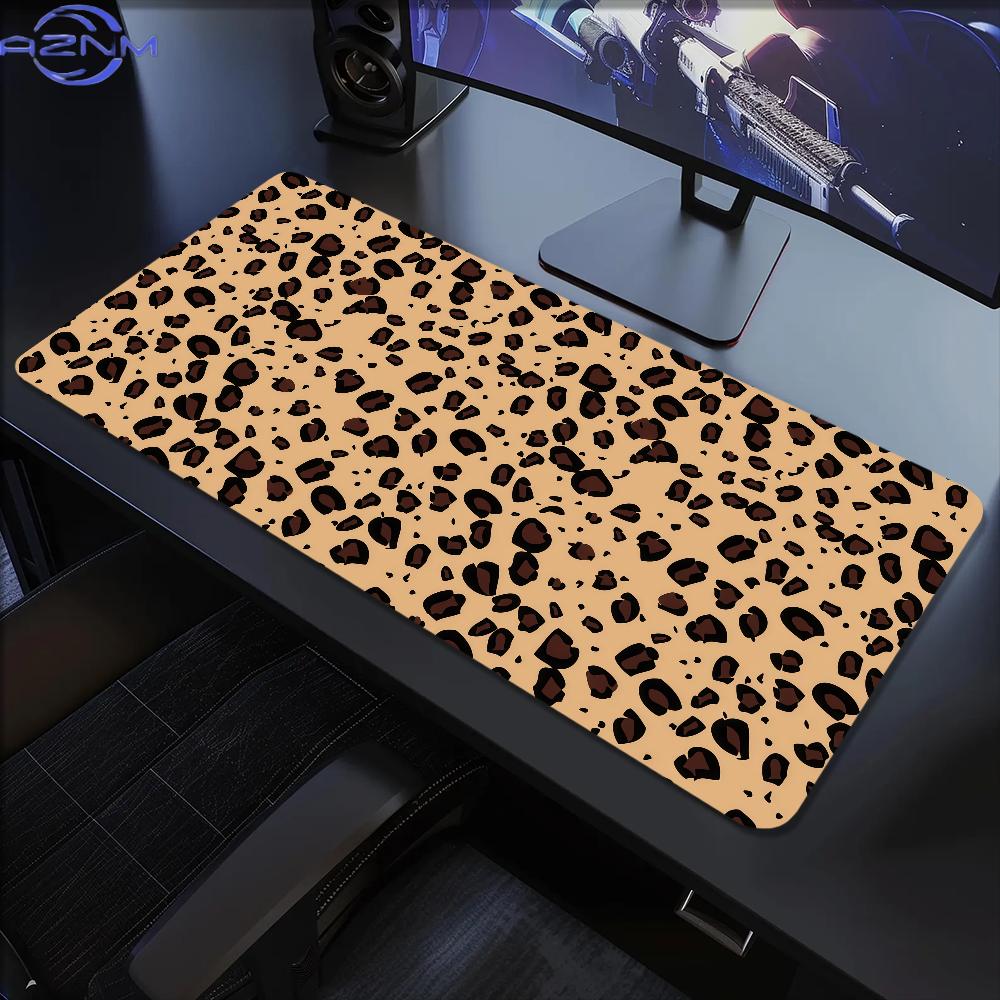 Mouse Leopard Print Pad Nonslip Lockedge Office Student Gaming Thickened Large Writing Cartoon Cushion Mousepad