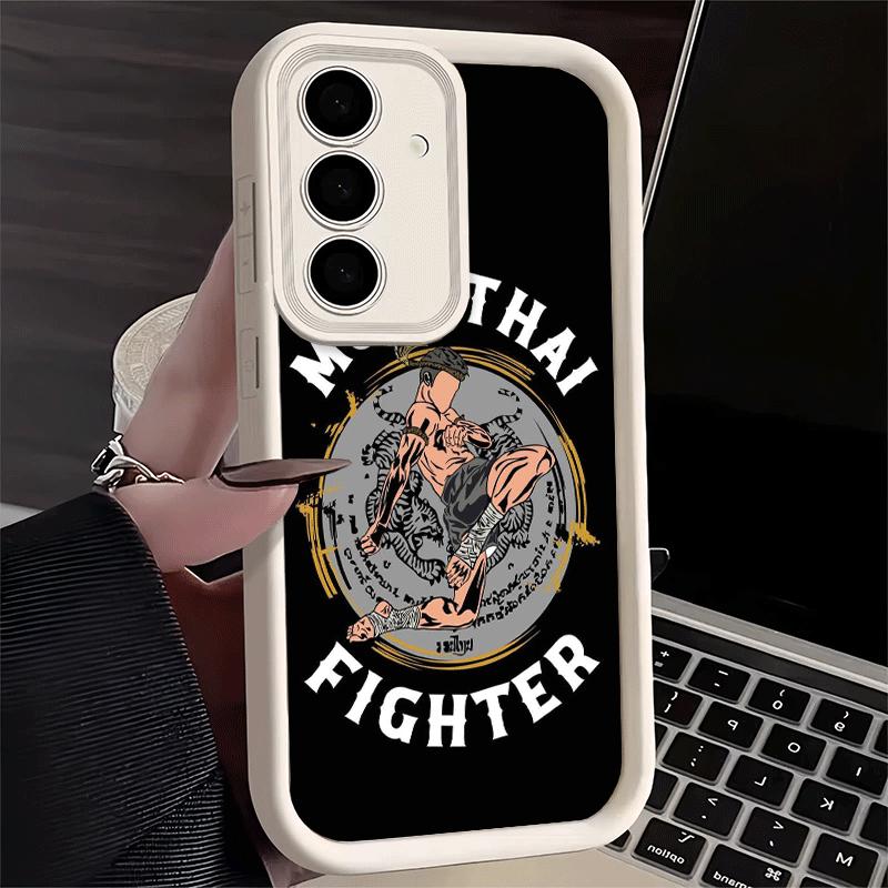Phone Case for Samsung Galaxy A17 A16 A15 A14 A13 Muay Thai Fight Boxing A56 A36 A26 A55 A35 A25 A54 A34 A24 A53 A33 A23 A07 A06