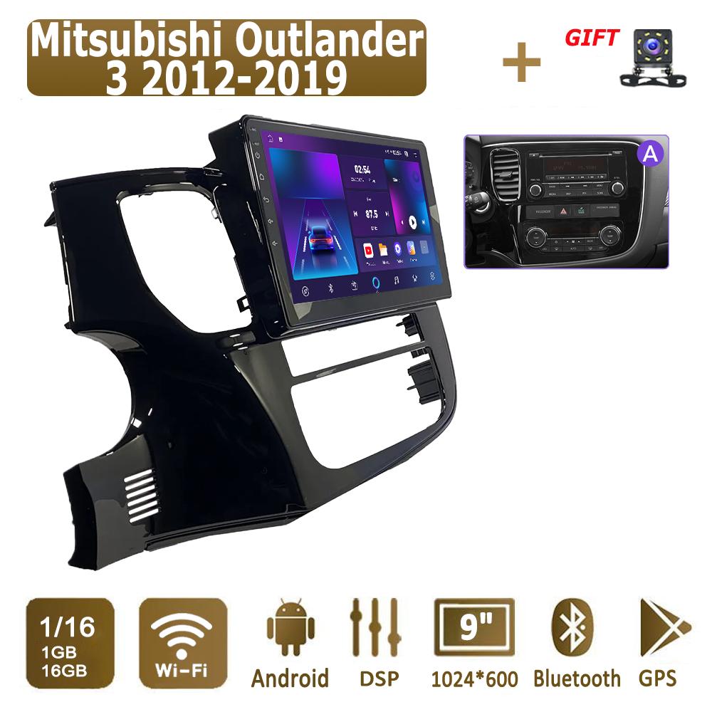 Android Carplay автомобильное радио для Mitsubishi Outlander 3 2012-2019 мультимедийный проигрыватель головное устройство стерео GPS навигация BT WIFI 4+64 ГБ