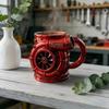 Punk Style Engine Coffee Mug Stainless Steel Water Container Creative Tea Cup  for Home&Office