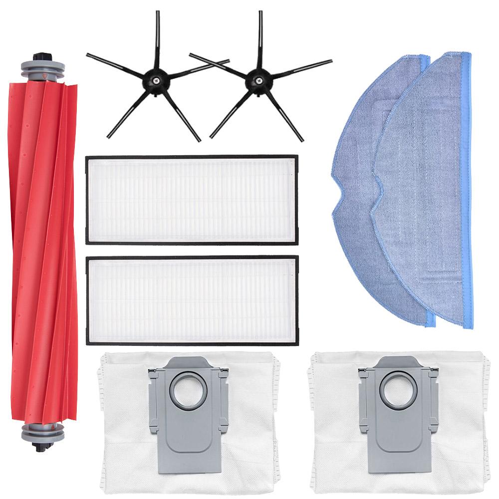 Аксессуары для пылесоса Xiaomi Roborock S7 / S7 Maxv Ultra, запасные части, основная щетка, крышка щетки, пылесборники, фильтр HEPA, тряпки для швабры