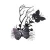 Flower Ghost Claw Hair Clip Harajuku Halloween Headwear Retro Skeleton Hand Hairpin  Party Supply