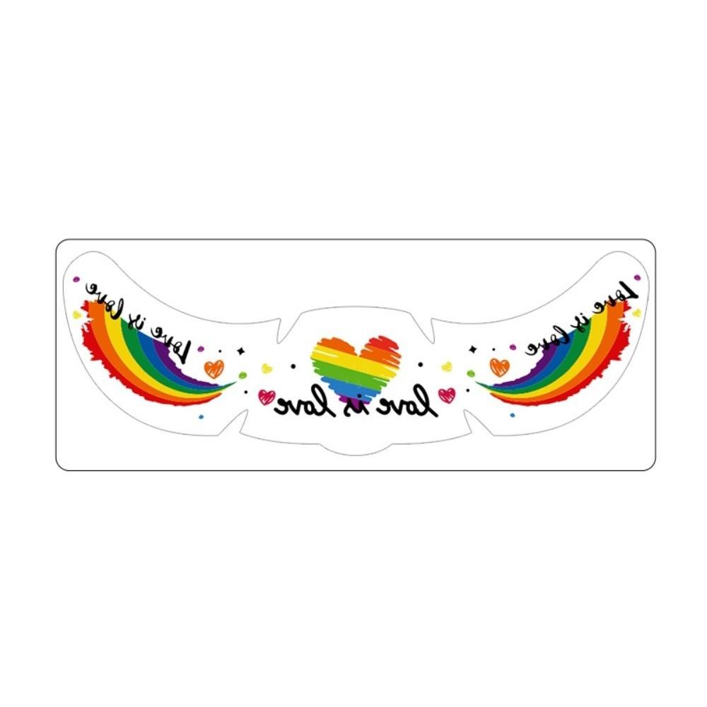 Long Lasting Face Temporary Tattoos Facial Art Makeup Stickers  Pride Month