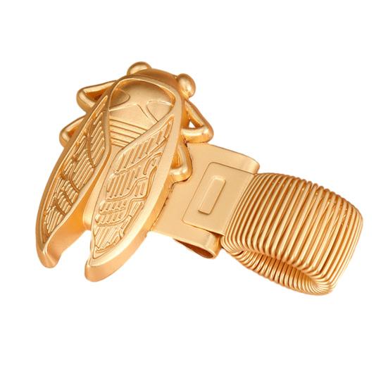 Металлическая ручка на пружине с тематикой насекомых, винтажный металлический зажим для дизайна пчелы/цикады, зажим для блокнотов, дневников, школы