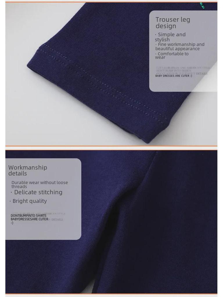 2024 Spring & Autumn Girls' Cotton Leggings - New Children's Pants