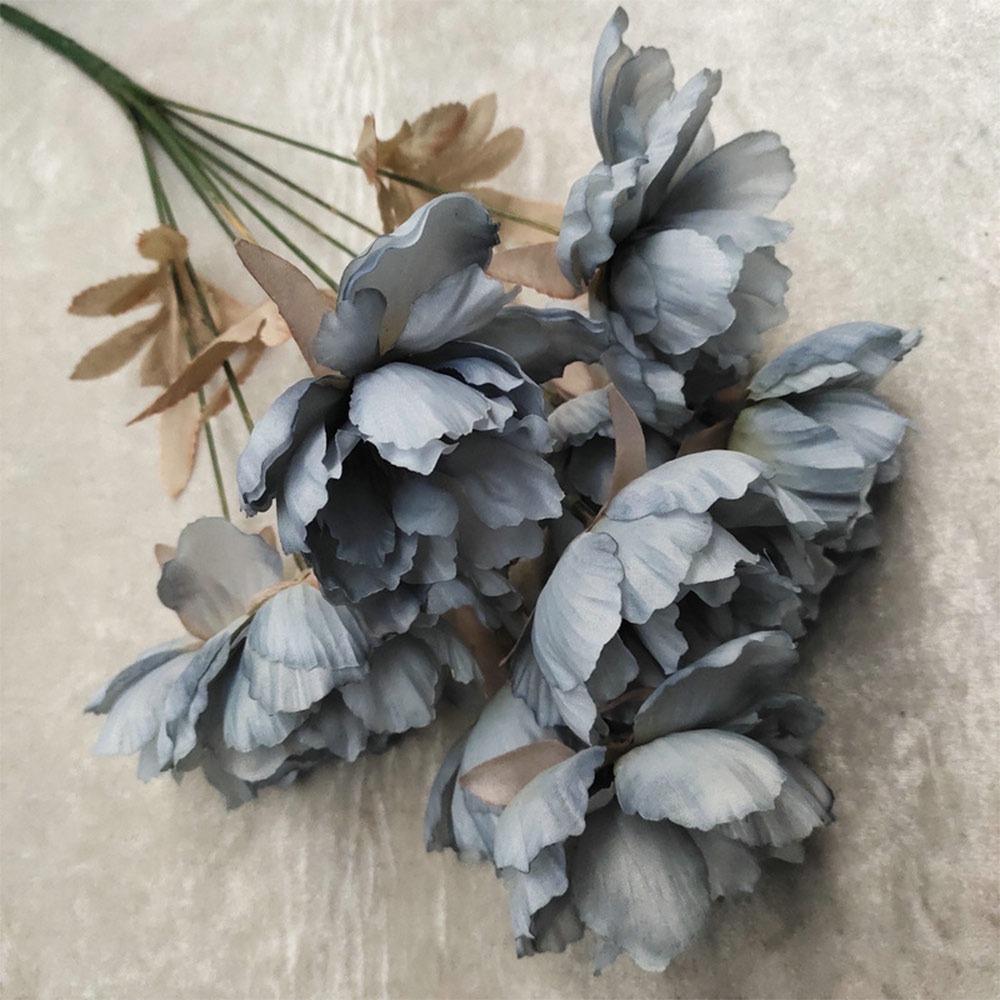 9 Голов Реалистичные Цветы Многоцветный Симуляция Цветочный Букет Домашний Декор