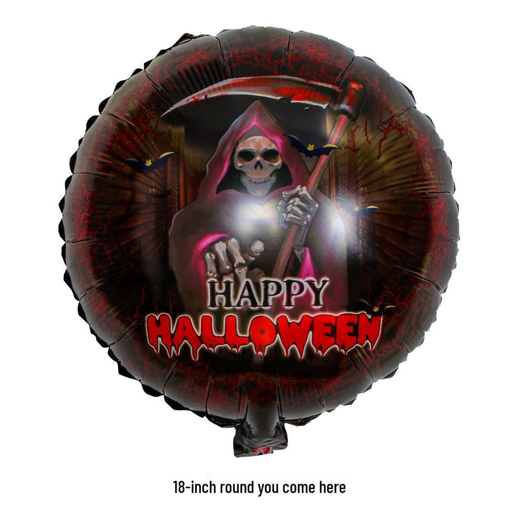 Aluminum Foil Balloons: Halloween Decorations with Ghosts, Skeletons, Pumpkins, and Bats