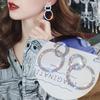 925 Silver Needle Korean Fashion Big Crystal Heart Earrings For Women Jewelry Trending New Luxury Women's Zircon Earrings