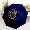 Узор FC Barcelona, автоматический складной зонт, портативная и складная конструкция, 8 спиц, рождественский или день рождения подарок.