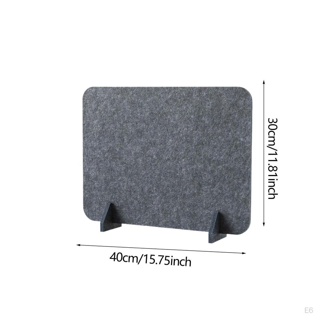 Акустическая настольная перегородка, перегородка, панель для конфиденциальности уменьшает отвлекающие факторы с опорными ножками для дома