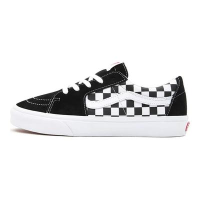 Sk8-Low Checkerboard — черные кроссовки унисекс True-White VN0A4UUK4W7
