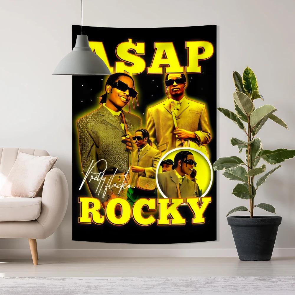 VIKAMA Раким Майерс ASAP Rocky Гобелен Хип-Хоп Курящий Мем Настенное Искусство Модный Декор для Общежития Гостиной Спальни