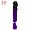 Ombre Braiding Hair Extensions 24inch 115g Synthetic Jumbo Braids Hair Fiber Pink Purple Blue Green