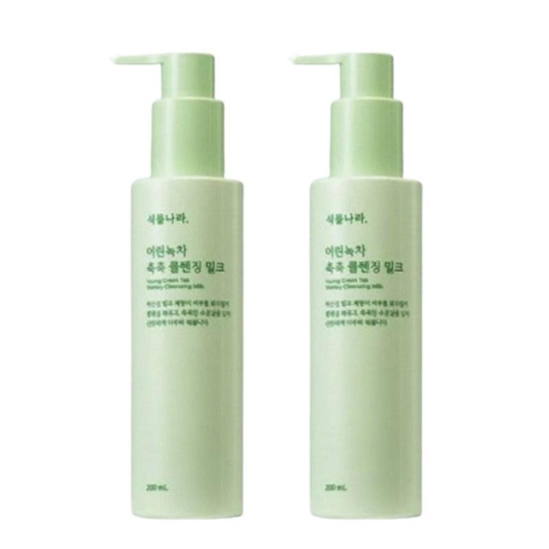 Plant Nara Young Green Tea Moisturizing Cleansing Milk, 2 pcs, 200ml