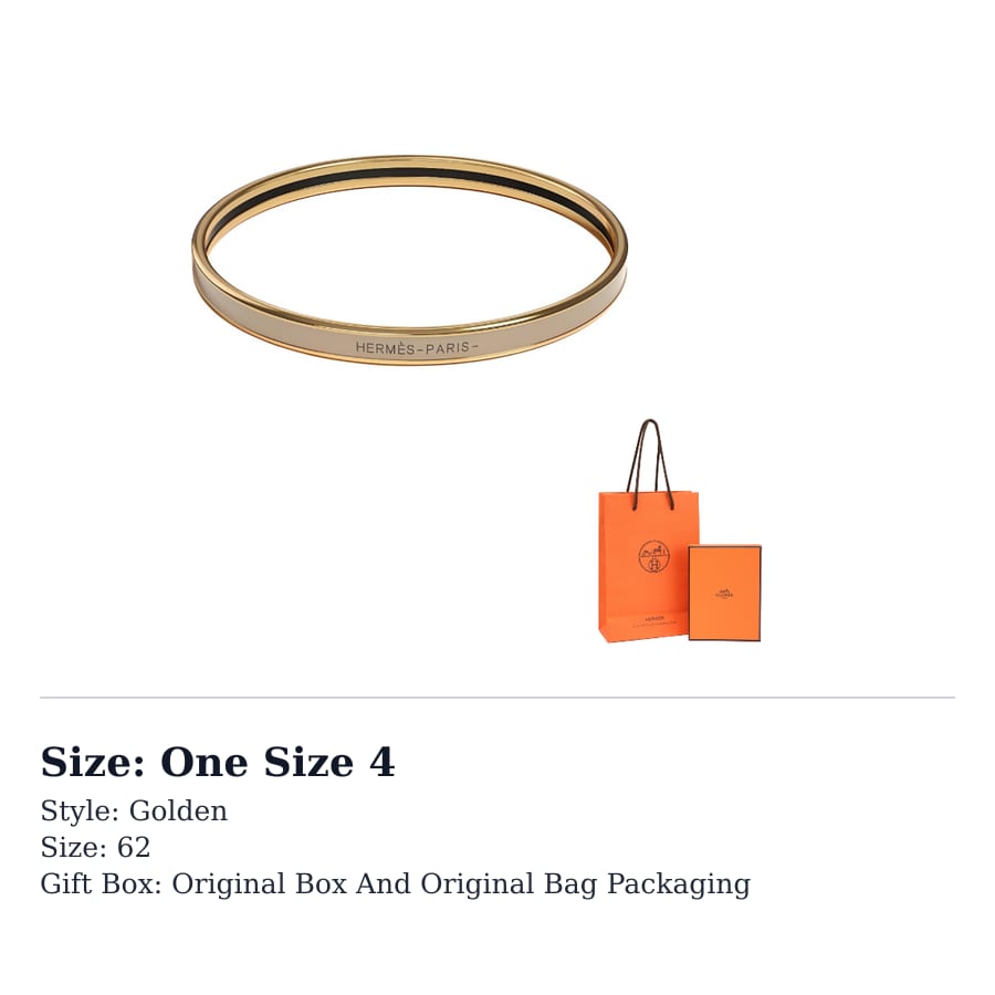 HERMES Enamel Bangles Women's Elephant Gray Gold H240001F 19
