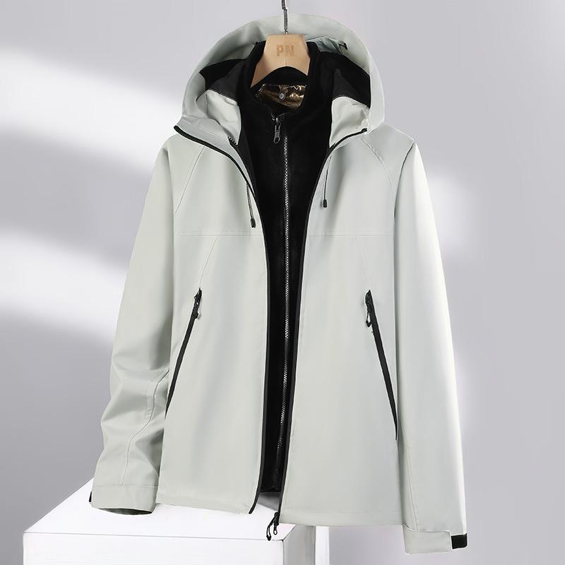 Men's New Autumn and Winter Three-in-one Couples with The Same Jacket Outdoor Windproof Waterproof Warm Jacket Men's Coat.