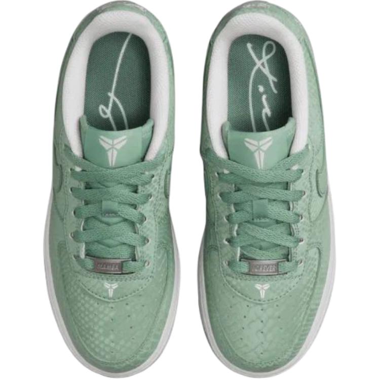 Nike × Kobe Bryant Air Force 1 Low Steam Green Удобные Универсальные Поддерживающие Низкие Детские Кроссовки Детские кроссовки IO4610-005