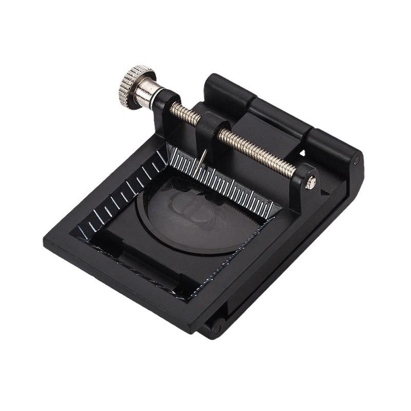 Double LED Optical Glass Metal Magnifier with Black Spray Paint for Racing Pigeon Tri-fold Linen Testing