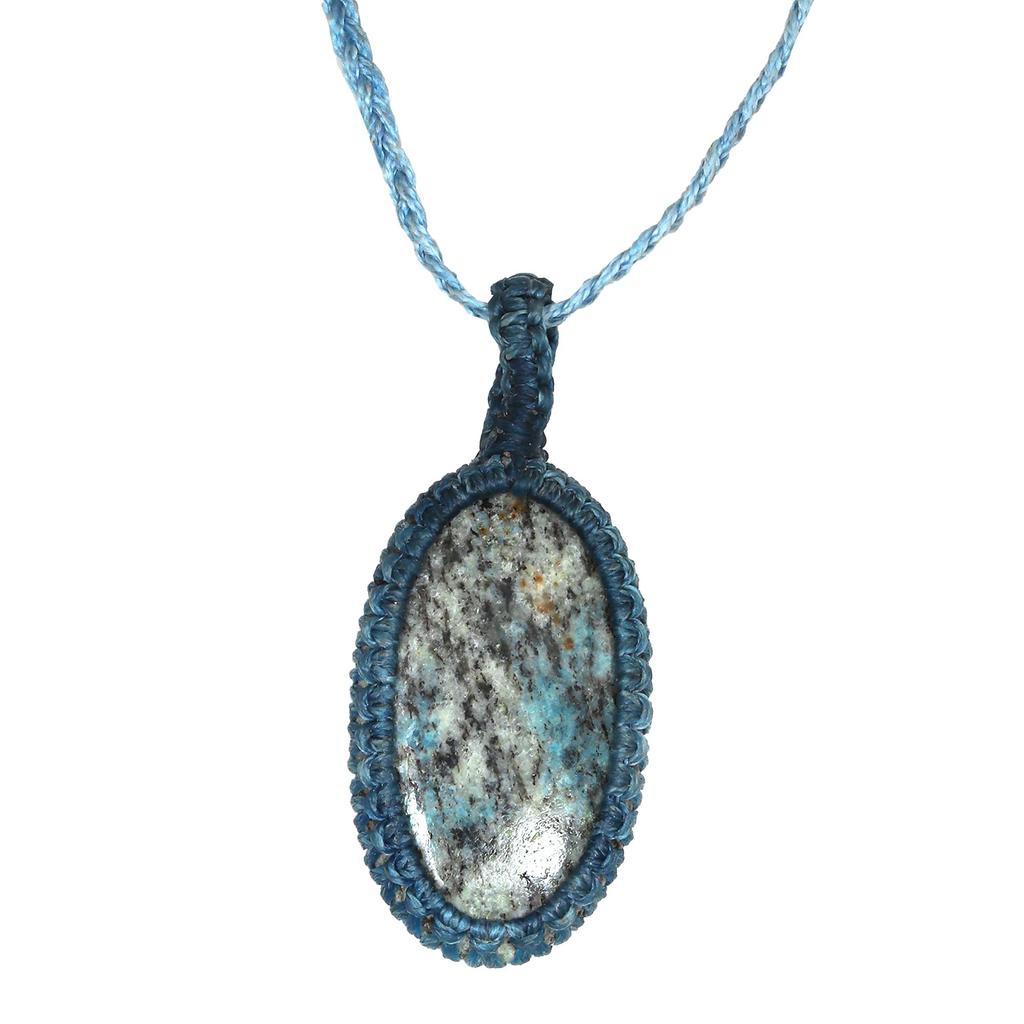 K2 Jasper Gemstone Holloween Gifted Jewelry Ожерелье с подвеской в стиле макраме 20-32 дюйма