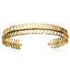[N6203] - 'Navajos' Gold Plated Bracelet (feather) - 56 Mm 20 Mm