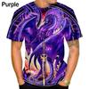 Dragon 3D Printing Harajuku Cool T-shirt Men's Personality Summer Fashion T-shirt
