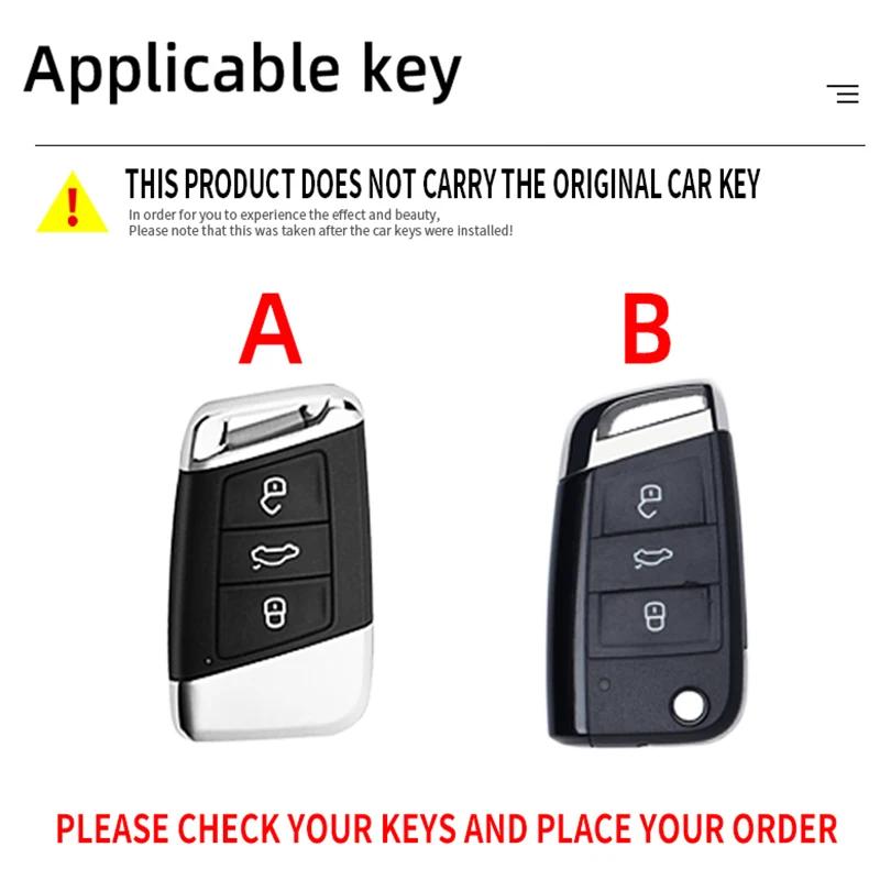 Чехол-держатель для дистанционного ключа автомобиля из цинкового сплава, брелок для Volkswagen Magotan Passat B8 Golf для Skoda Superb A7, аксессуары оптом