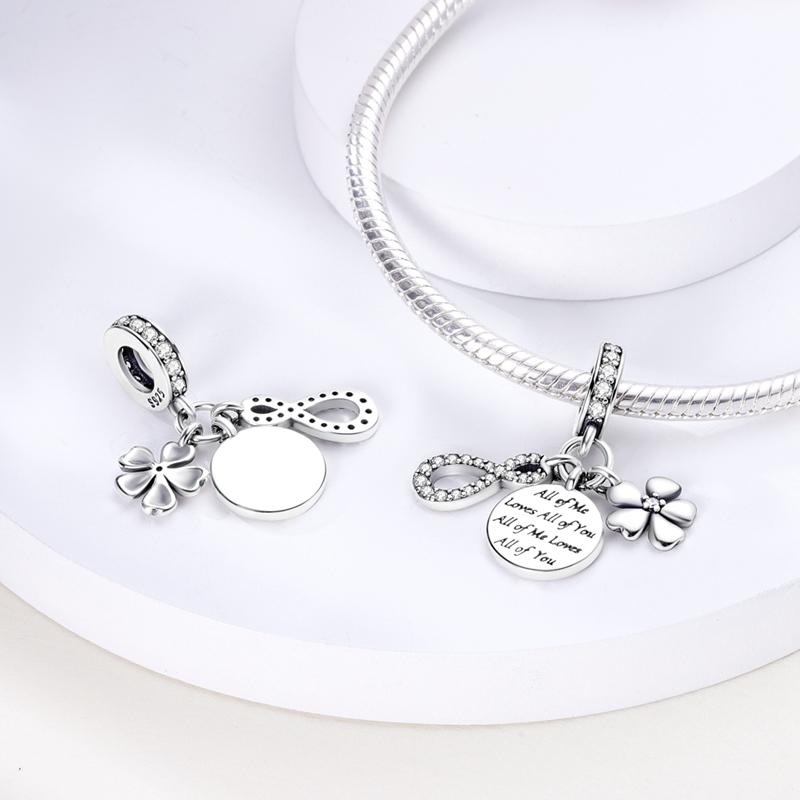 925 пробы стерлингового серебра подвеска бусины семейное сердце подходит оригинальный браслет своими руками для изготовления ожерелья с подвеской на День матери