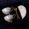 Кофейная чашка и тарелка в европейском стиле, набор из двух предметов, роскошная керамическая чашка с золотой ручкой, чашка для воды, послеобеденный чай, чашка с молоком, в наличии 1-2 шт.