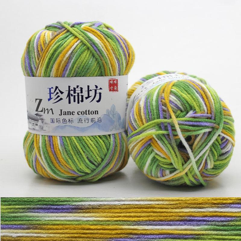 10 шт. Конфетный цвет DIY Плетеная корзина Хлопковая пряжа Ручное вязание Крючком Плед Тряпичная кукла Пряжа для вязания крючком