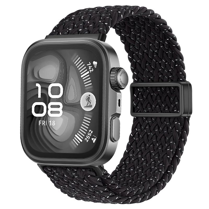 Magnetic Woven Nylon Strap for Huawei Watch Fit3/4/4 Pro/5/5 Pro Wristband Bracelet for Huawei Watch Fit 5 Watchband Accessories