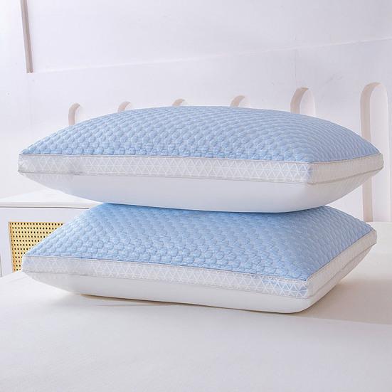 Summer Cool Pillow Washable 3D Texture Pillow with Mesh Border Breathable Cooling Pillow for Deep Sleep Home Bedroom Dormitory