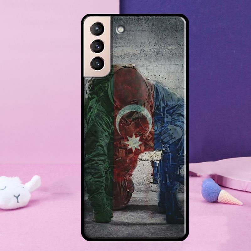 Чехол для телефона с флагом Азербайджана для Samsung Galaxy S25 Ultra S24 Ultra S9 S10 S20 S21 S22 Plus S23 S24 FE