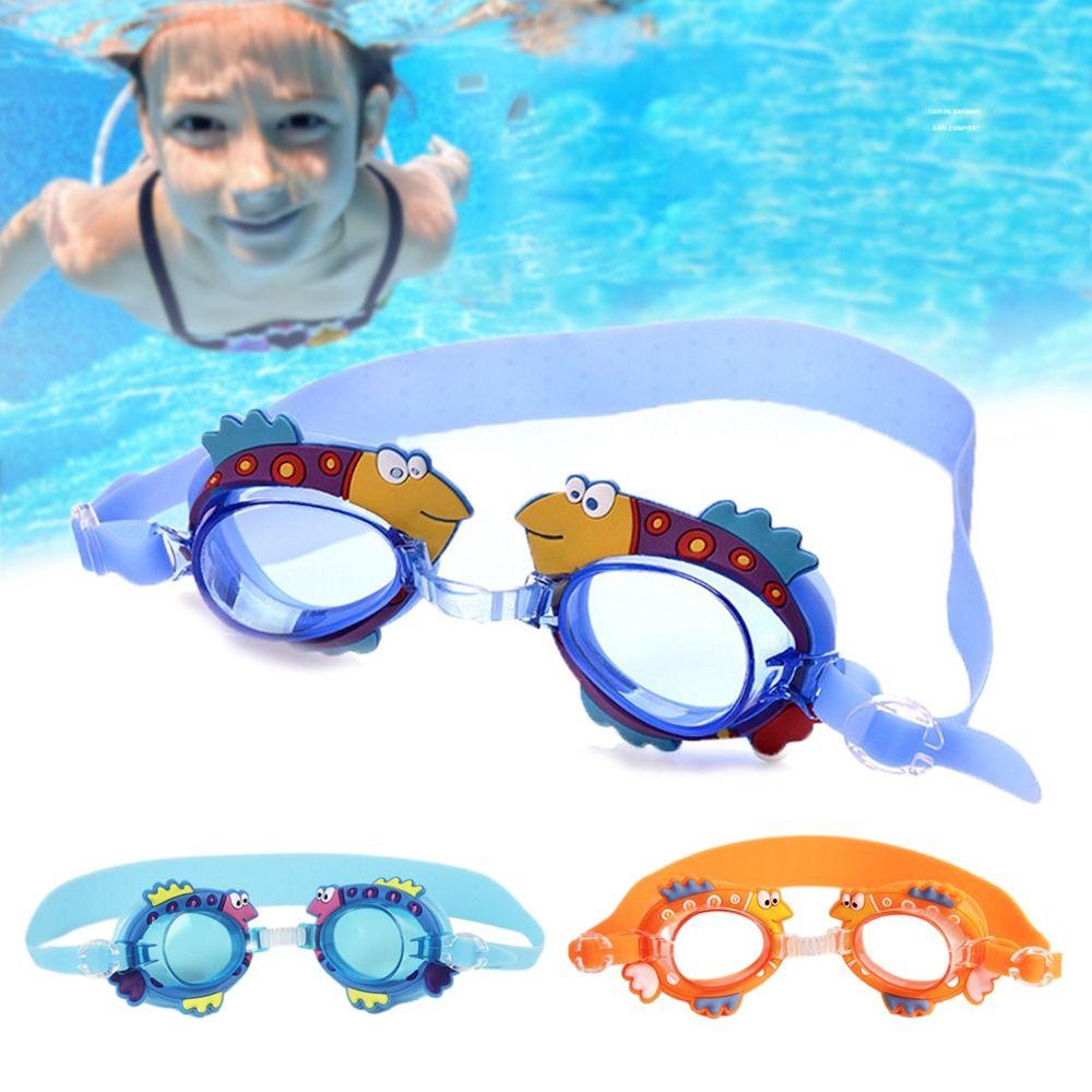 Anti-Fog Swimming Eyewear With Earplugs Eyeglasses Outdoor Kids Swimming Goggles  Children