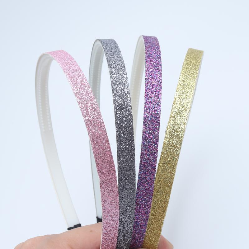 4PCS Girls Glitter Hair Bands Children Headbands Kids Hair Accessories Teeth Hairbands