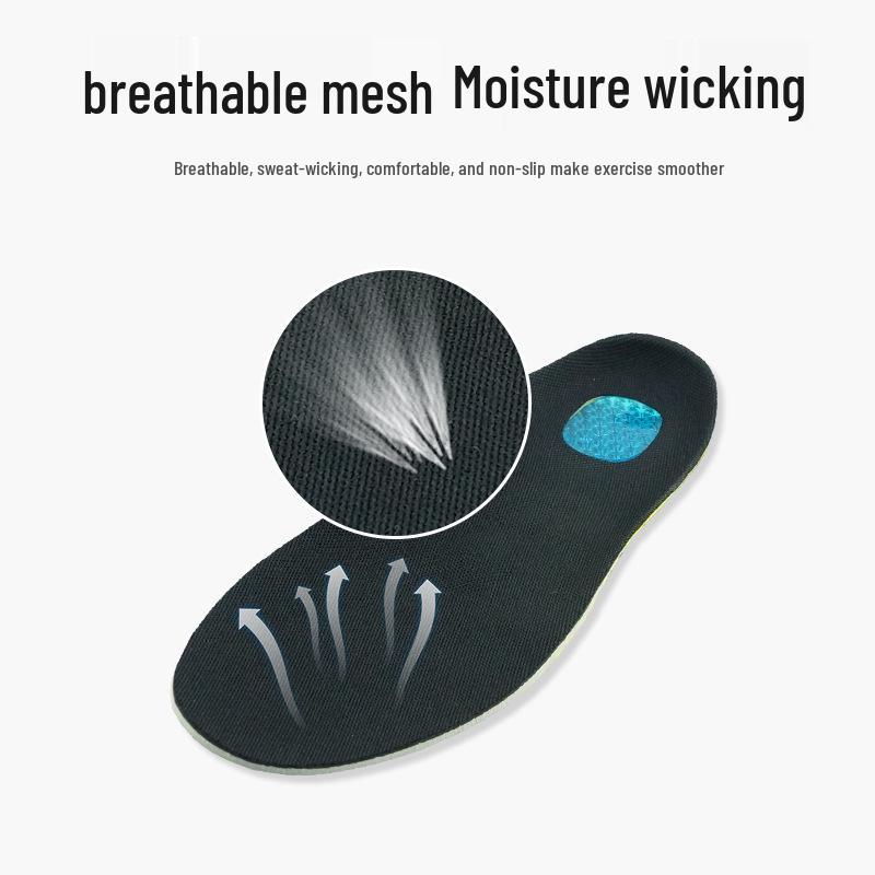 Амортизирующие беговые стельки из ЭВА для мужчин и женщин – Дышащая силиконовая подушечка для пятки