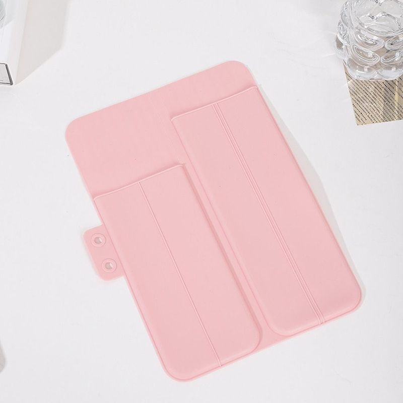 Non-slip Silicone Heat Resistant Mat Hairdressing Curling Stick Hair Straightener Storage Bag Hair Straightener Flat